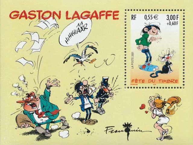 France - Fête du timbre 2001 - Gaston Lagaffe