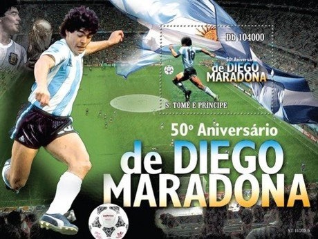 Timbre - El pibe de Oro Diego Maradona.