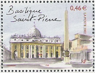 Timbre - Rome : la Basilique Saint-Pierre.