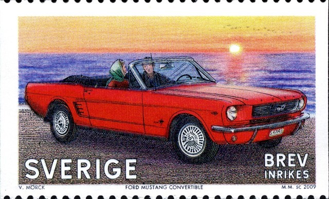 Timbre - Ford Mustang convertible.