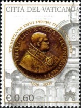 Timbre - La basilique Saint Pierre du Vatican 1506-2006. Medaille.