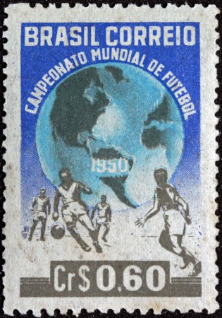 Timbre - Le Brésil à la coupe du monde 1950.