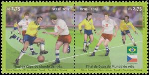 Timbre - La finale de la coupe du monde 1962.