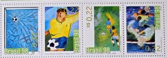 Timbre - Coupe du monde de football 1998.