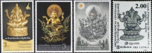 Timbre - Le Dieu Ganesh connu aussi sous les noms: Ganapati, Ekadanta, Vinayaka, Heramba...