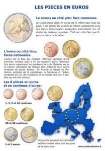 Guide des pièces en euros.