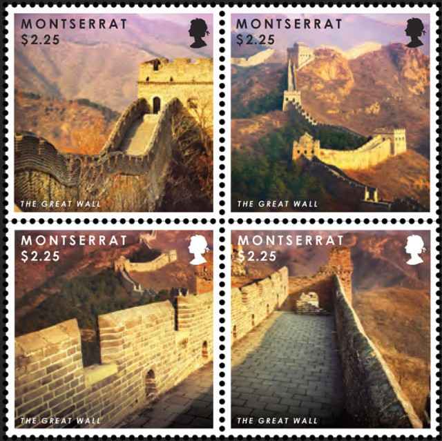 Timbre -  La Grande Muraille ou muraille de Chine.