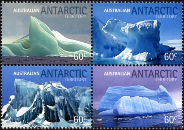 Timbres - Iceberg du continent Antarctique.