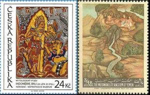 Timbres - Le Ramayana, poème épique relatant l'histoire de Rama, un des avatars de Vishnou.