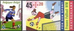 Timbres - Le football féminin, une pratique en développement.