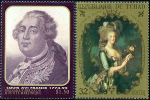 Timbres - Louis XVI et Marie-Antoinette.