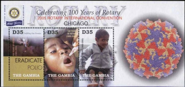 Timbre - L'éradication de la polio.