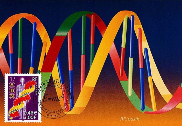 Carte postale premier jour - L'ADN.