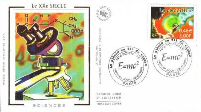 Carte FDC - La penicilline - Le siècle au fil du timbre.