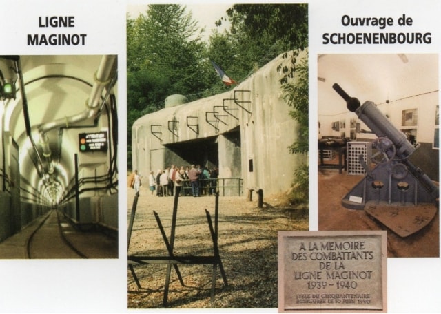 Carte postale - Fort de Schoenenbourg ouvrage de la ligne Maginot.