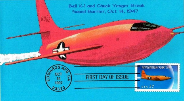 Carte premier jour 1997 - Avion Bell XS-1
