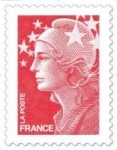La Marianne de Beaujard. Nouveau timbre poste courant Français.
