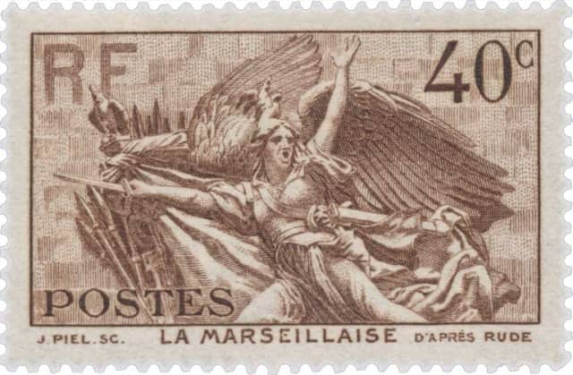 Timbre - Le départ des volontaires en 1792 ou la Marseillaise.