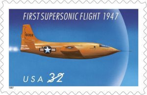 Timbre - Le premier vol supersonique 1947.