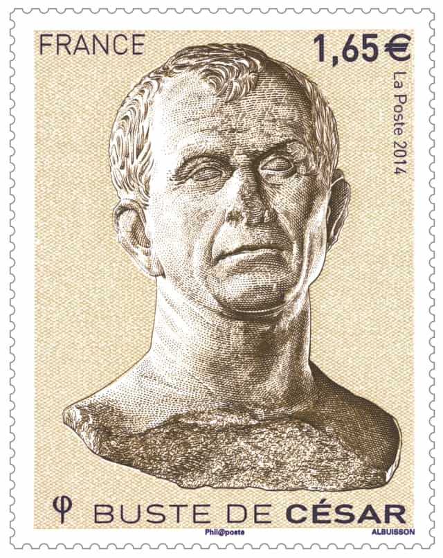 Timbre - Jules César Jules César certainement le plus mythique des générals romain.