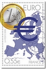 L'eurp sur un timbre français pour la présidence européene.