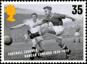 Timbre - Duncan Edwards une légende du foot anglais 1936-1958.