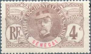 Timbre - Le général Faidherbe créateur des Artilleurs Sénégalais..