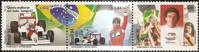 Tryptique timbre - Hommage a Ayrton Senna.