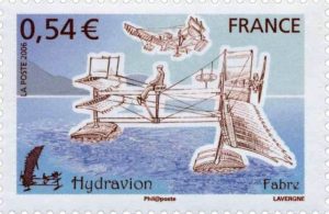Timbre - Le Canard Hydravion d’Henri Fabre.
