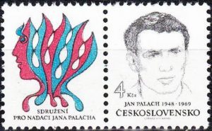 Timbre - Jan Palach étudiant martyr du printemps de Prague