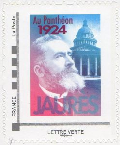 Timbre collector - Jean Jaurès au Panthéon 1924.