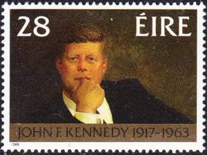Timbre - John f. Kennedy - Portrait par James Wyeth.