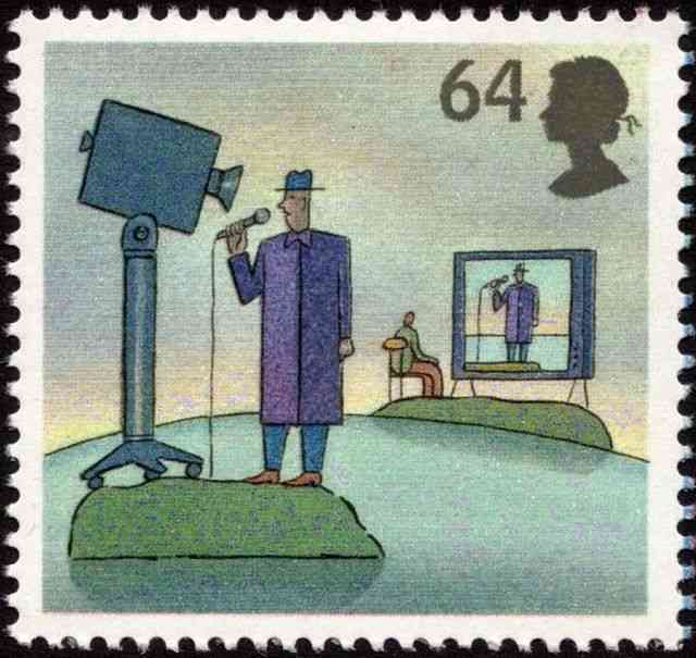 Timbre: John Logie Baird l'invention de la télévision.