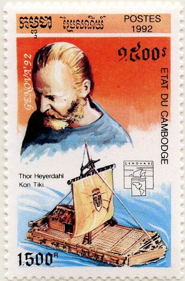 Timbre - 1947 l'extraordinaire aventure du Kon-Tiki.