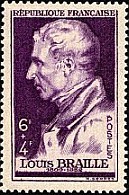 Timbre Louis Braille.