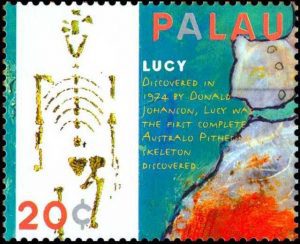 Timbre - Le squelette de Lucy est découvert le 24 novembre 1974.