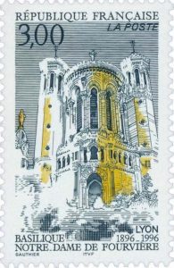 Timbre - La basilique Notre-Dame de Fourvière à Lyon.