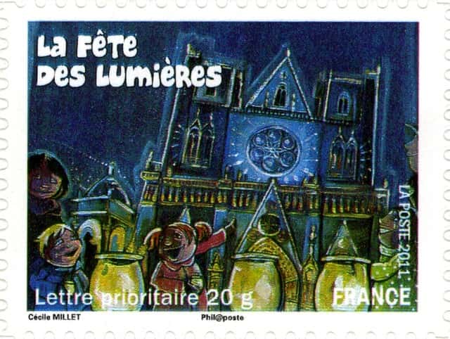 Timbre - Lyon et la fête des Lumières.