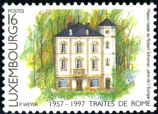 Timbre - La maison natale de Robert Schuman.