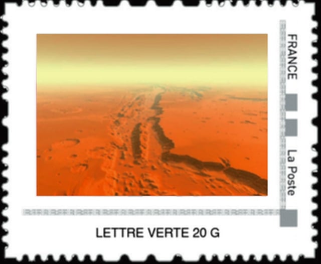 Timbre Collector - Mars le canyon Valles Marineris.
