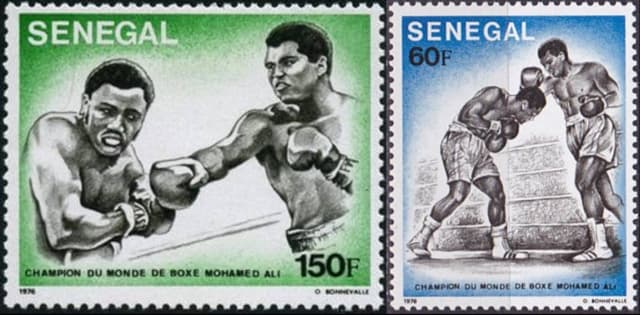 Timbres - Mohamed Ali - Champion du monde de boxe.