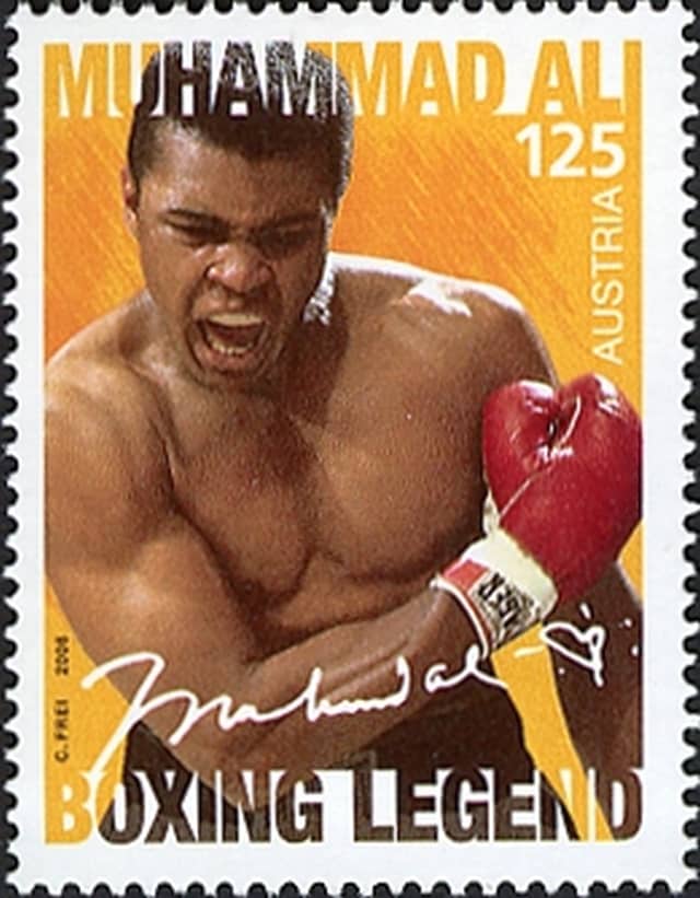 Timbre - Muhammad Ali un boxeur de légende.