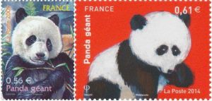 Timbre - Le Panda géant ou Grand Panda.