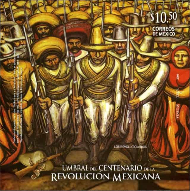 Timbre - Les soldats de Zapata - Revolution mexicaine.
