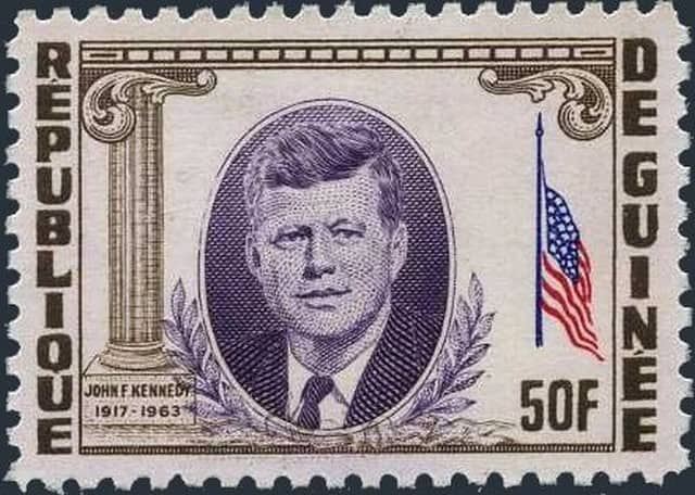 Timbre - Le président Américain John F. Kennedy.