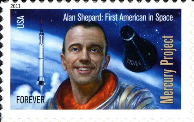 Timbre - Alan Shepard: Premier américain dans l'espace.