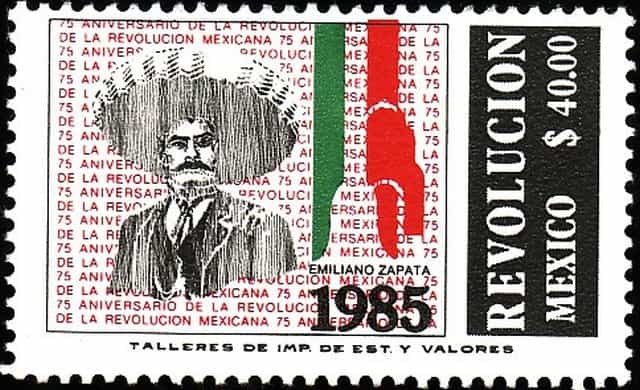 Timbre- La revolution mexicaine.