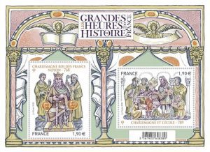 Timbres - Charlemagne et Les grandes heures de l'histoire de France.