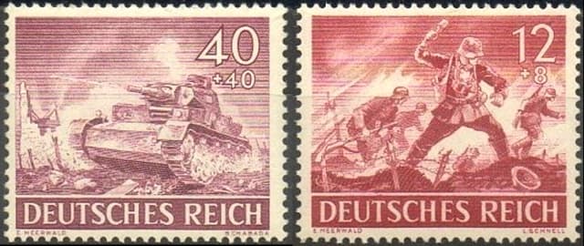 Timbres - Offensive allemande de 1940.