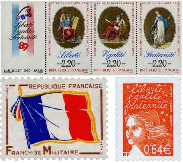 Timbres - Les symboles de la République Française.